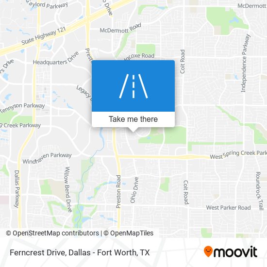 Ferncrest Drive map
