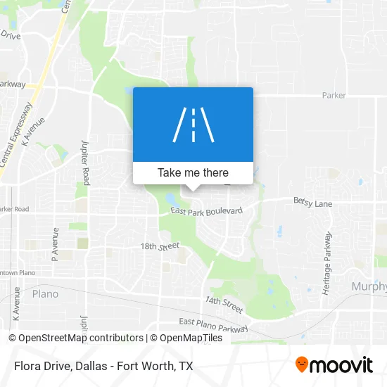 Flora Drive map