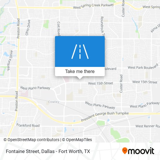 Fontaine Street map