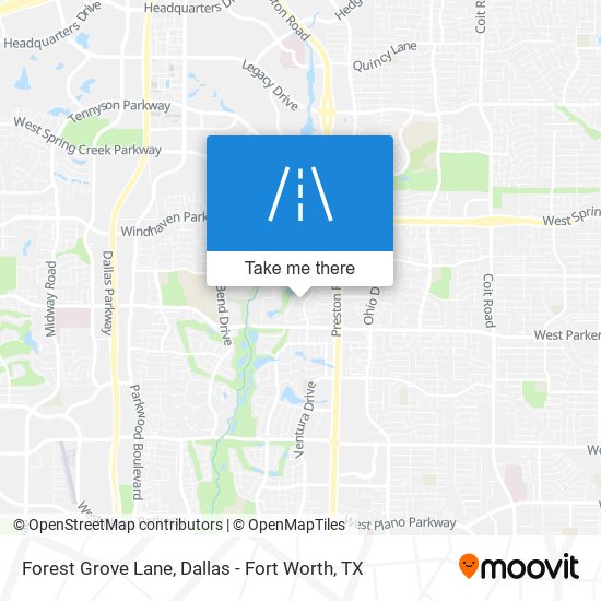 Forest Grove Lane map
