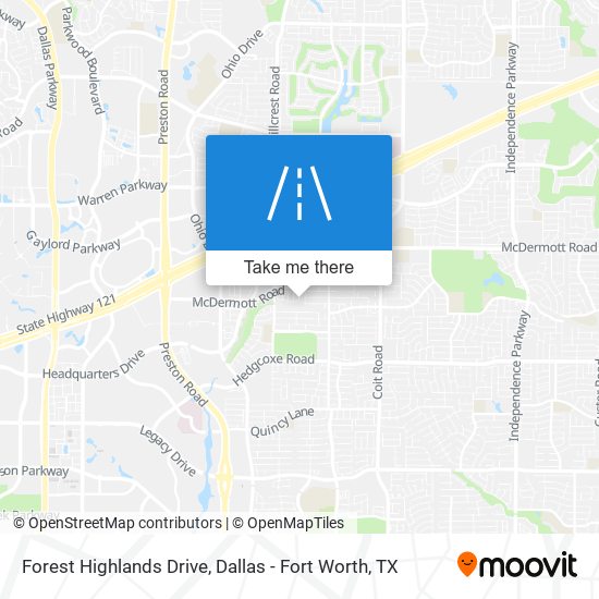 Mapa de Forest Highlands Drive
