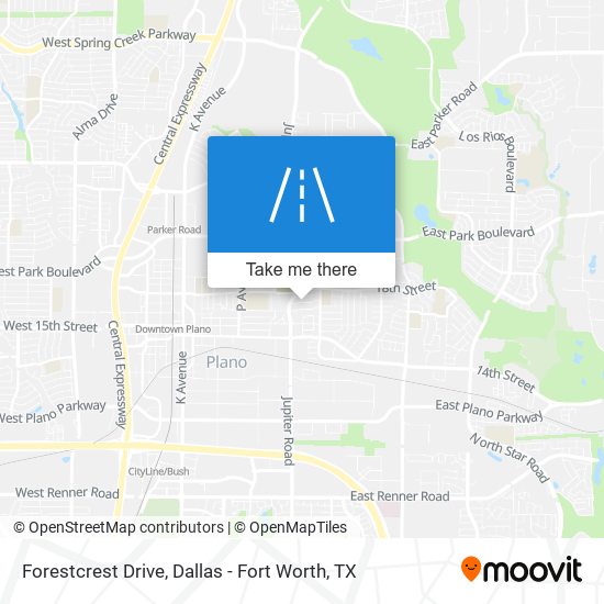 Mapa de Forestcrest Drive
