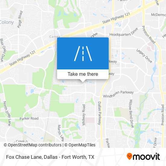 Fox Chase Lane map