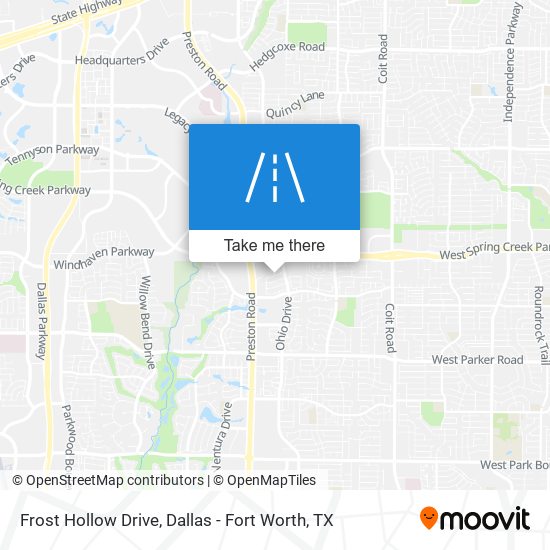 Frost Hollow Drive map