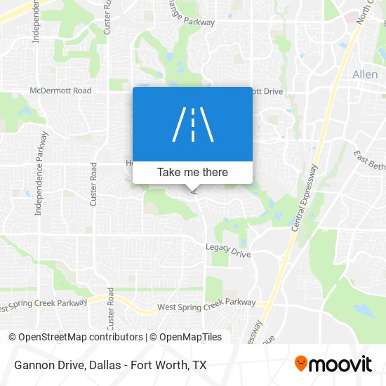 Gannon Drive map