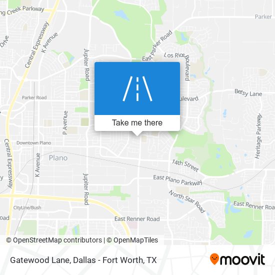 Gatewood Lane map