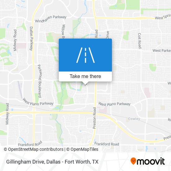 Gillingham Drive map