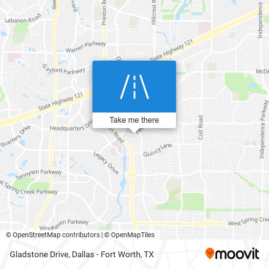 Mapa de Gladstone Drive