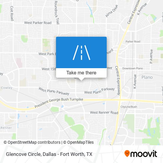 Glencove Circle map