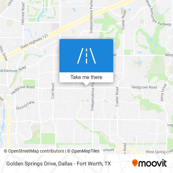 Golden Springs Drive map
