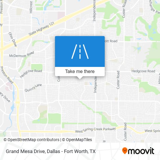 Grand Mesa Drive map