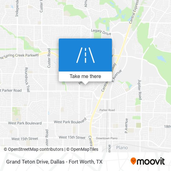 Grand Teton Drive map