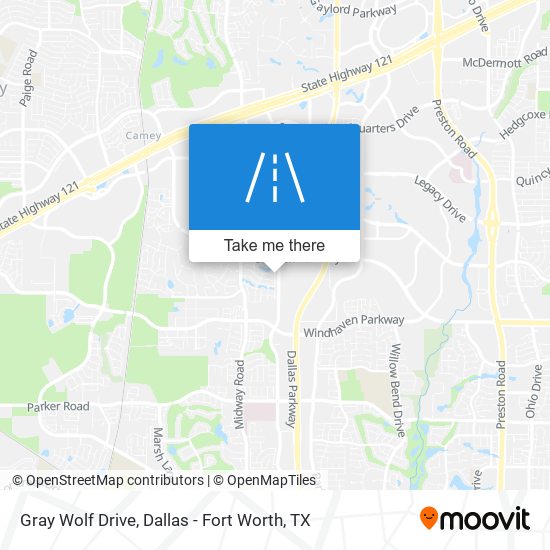 Mapa de Gray Wolf Drive