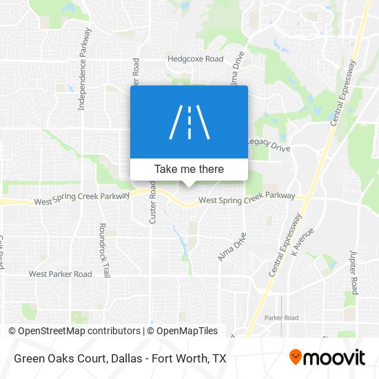 Green Oaks Court map