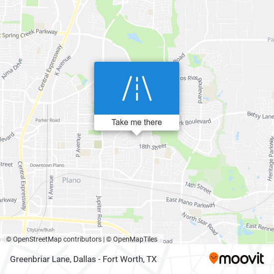 Mapa de Greenbriar Lane