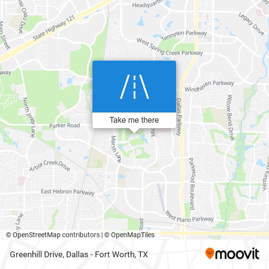 Greenhill Drive map