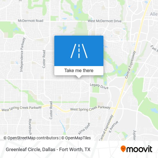 Greenleaf Circle map