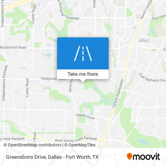 Greensboro Drive map