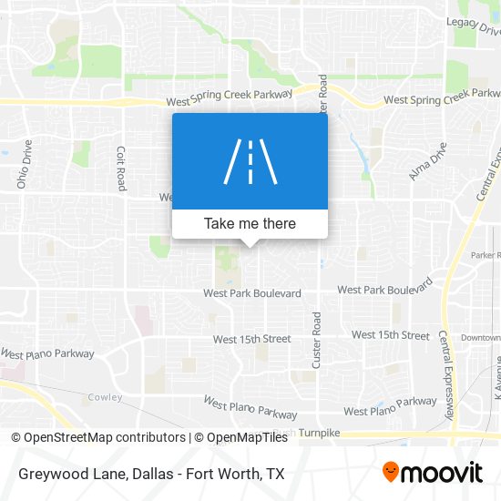 Mapa de Greywood Lane