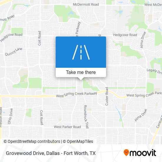 Grovewood Drive map