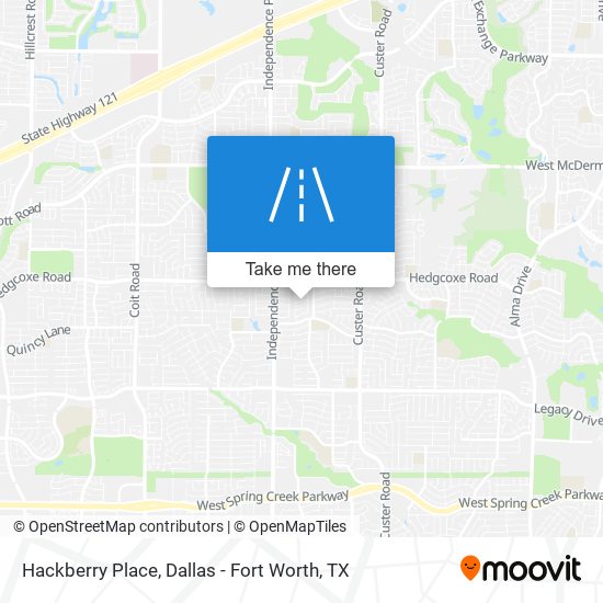 Hackberry Place map
