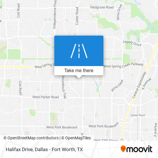 Mapa de Halifax Drive