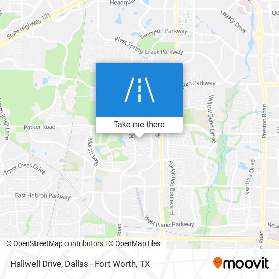 Hallwell Drive map