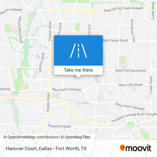 Mapa de Hanover Court