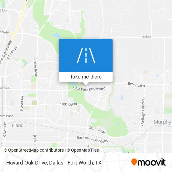 Havard Oak Drive map