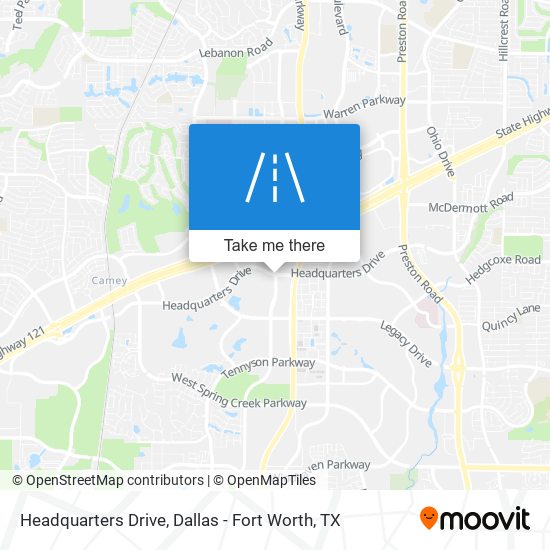Headquarters Drive map