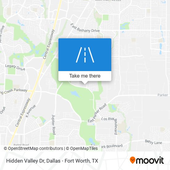 Hidden Valley Dr map