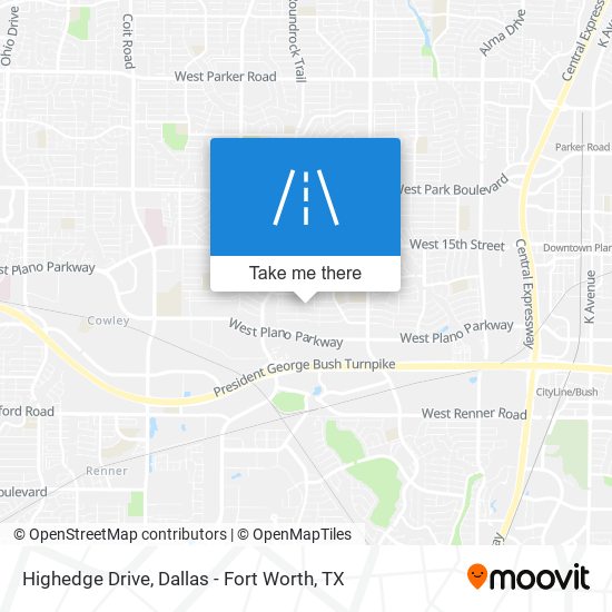 Highedge Drive map