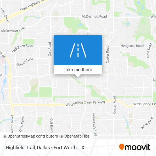 Highfield Trail map