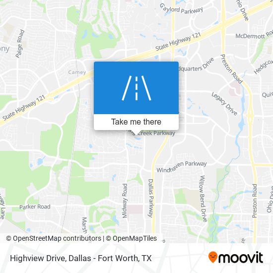 Highview Drive map