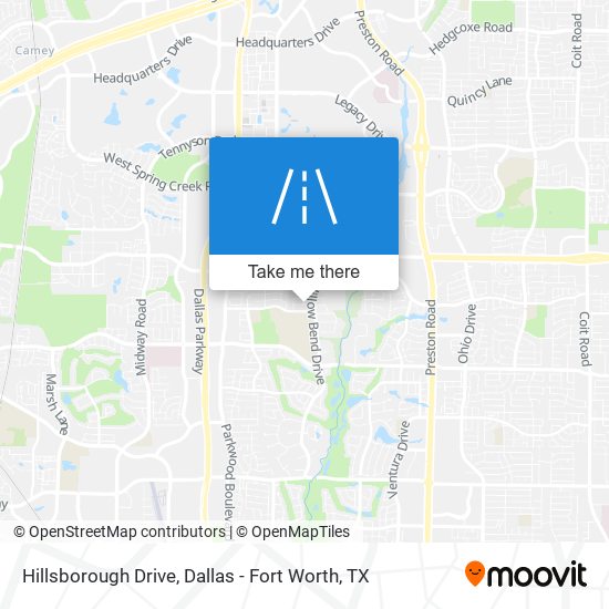 Hillsborough Drive map