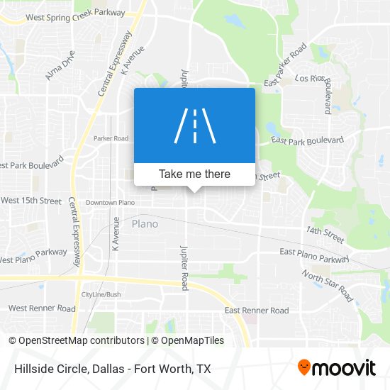 Hillside Circle map