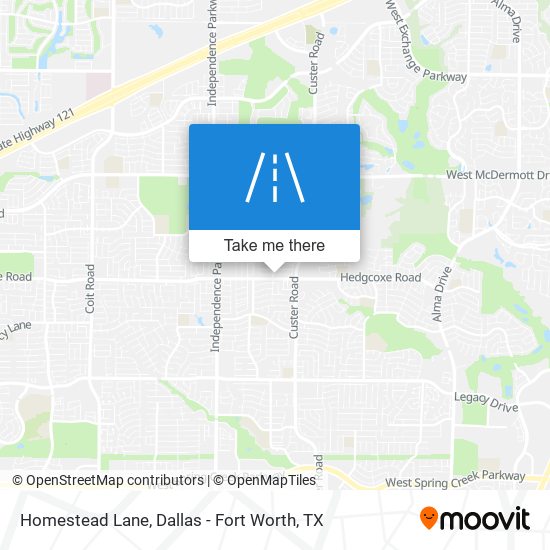 Homestead Lane map