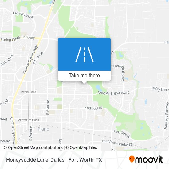 Honeysuckle Lane map