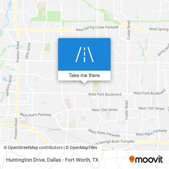 Huntington Drive map