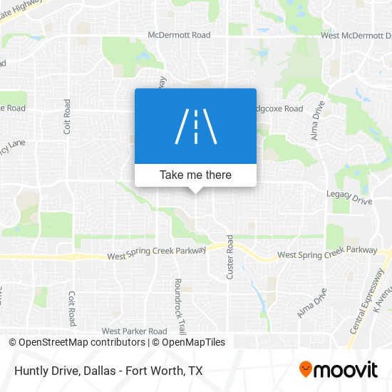 Huntly Drive map