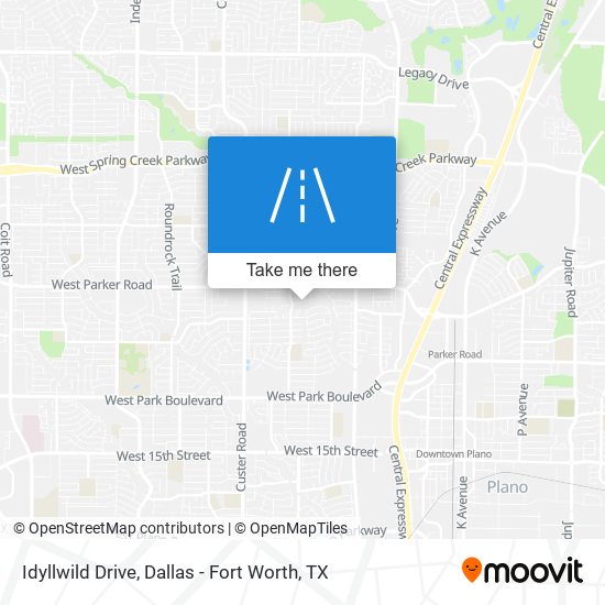 Idyllwild Drive map