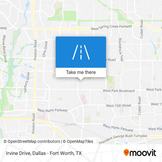 Mapa de Irvine Drive
