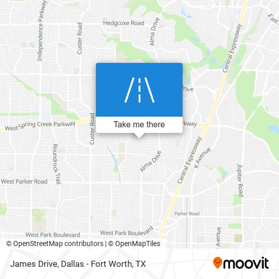 Mapa de James Drive