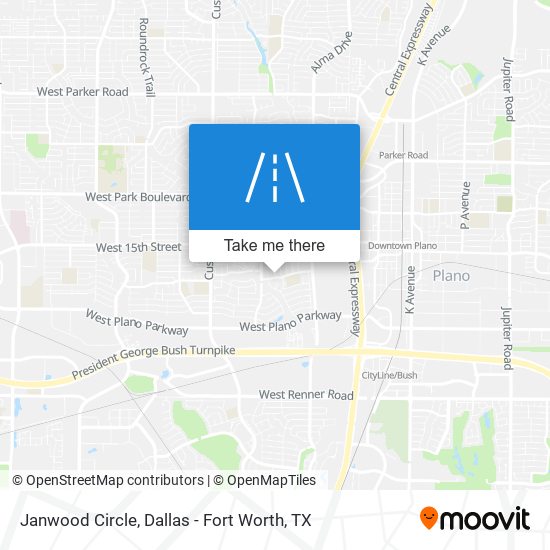 Janwood Circle map
