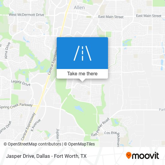 Mapa de Jasper Drive