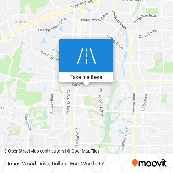 Johns Wood Drive map