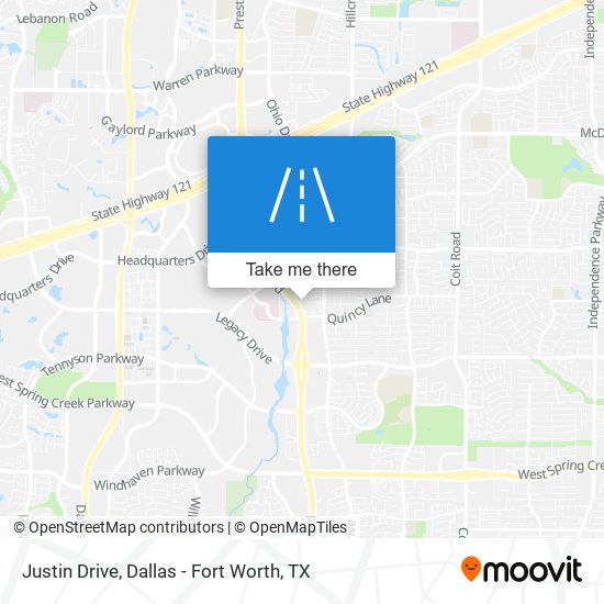 Justin Drive map