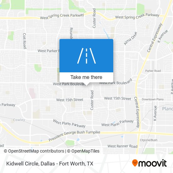 Kidwell Circle map