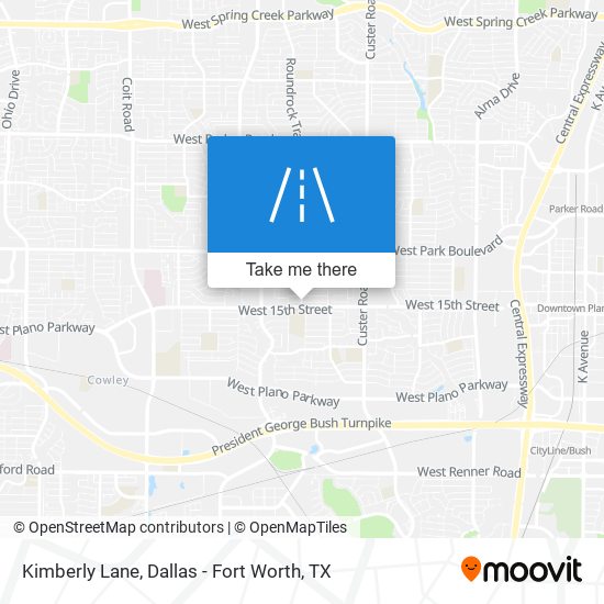 Mapa de Kimberly Lane