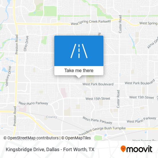 Mapa de Kingsbridge Drive